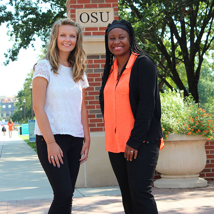 Alicia Johnson and Chelsea Keel