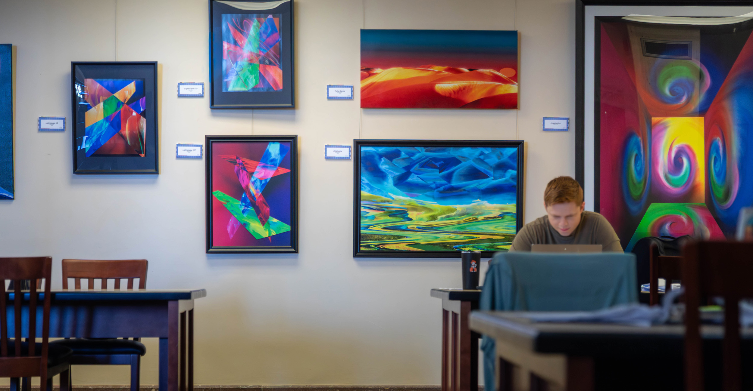 Emeritus professor featured in library gallery, cultivating self-expression