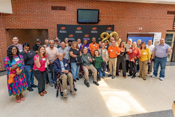 People gather for OSUIT's 80th anniversary.