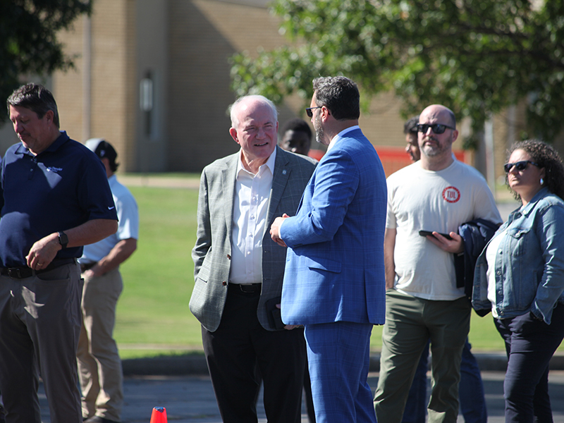 Oklahoma State Senator John Haste, left.