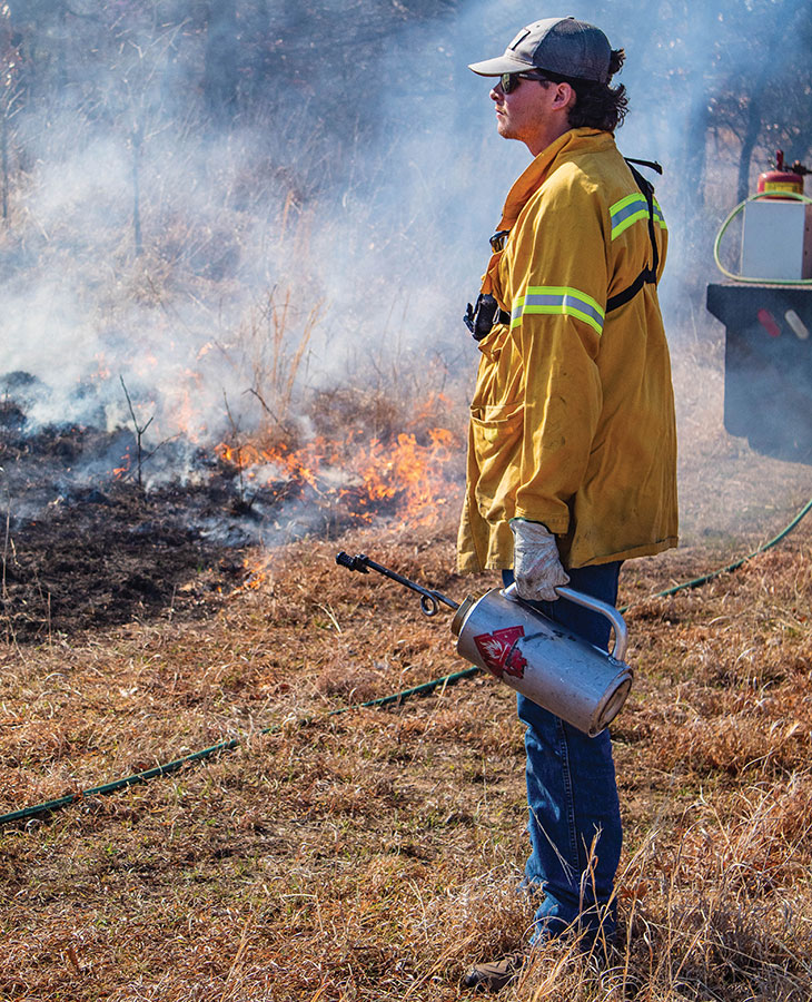 Ryan Parisotto, fire and ecology management senior