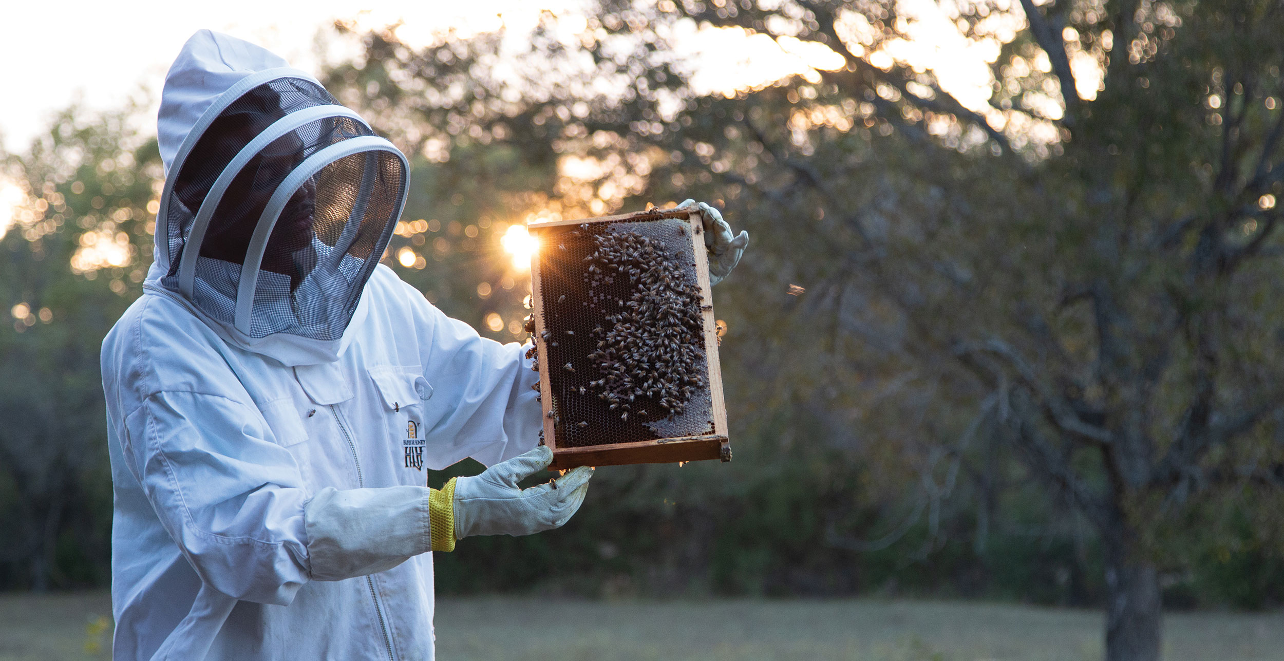 Tré Smith makes weekly trips to Bristow, Oklahoma to care for his beehives. 