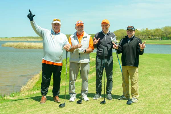 The Social Zeroes team of Rex Horning, Jim Yeats, Gary Shutt and Ron Woodburn played the fastest round.
