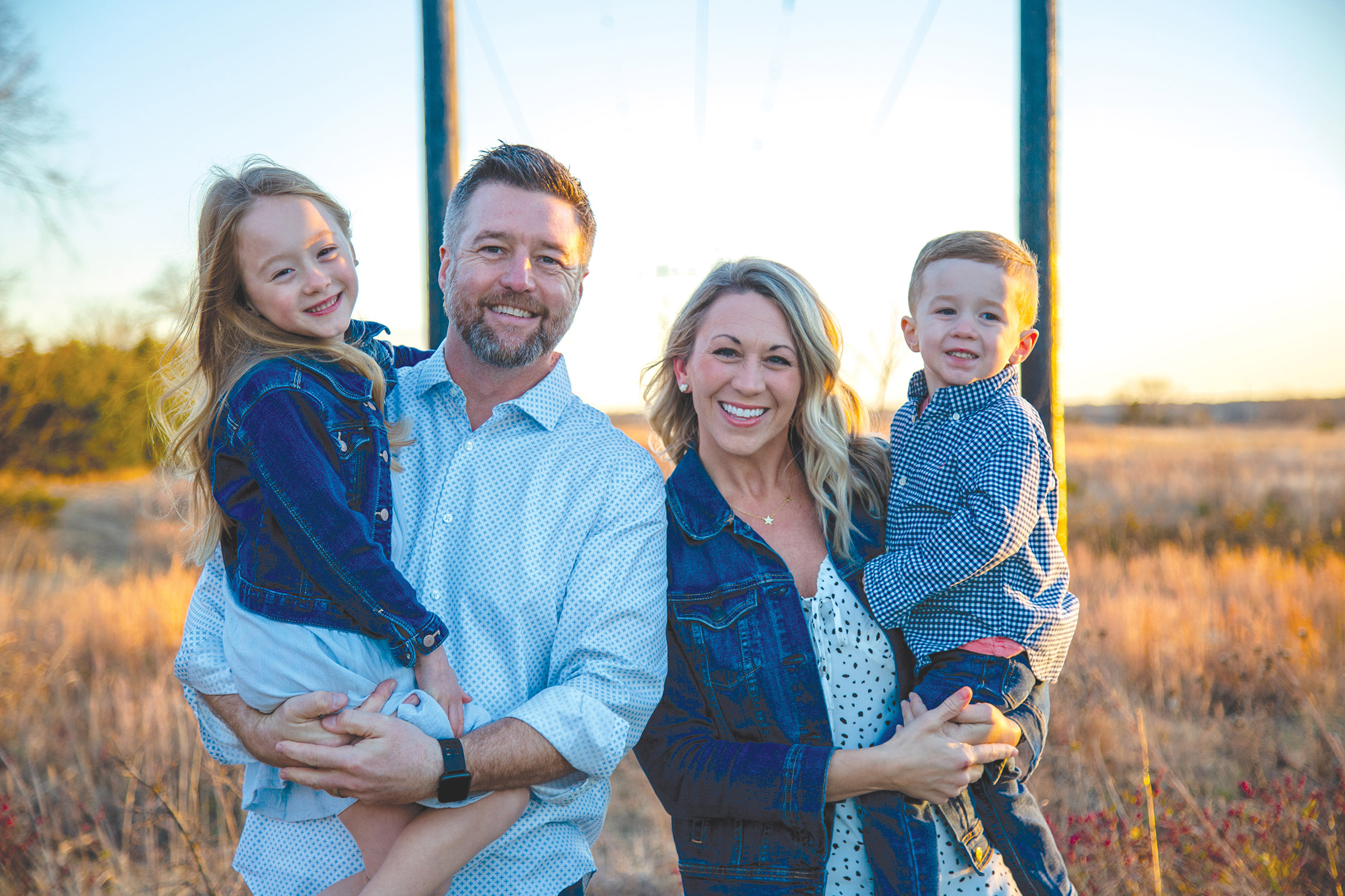 The Jackson family includes Charlotte, Brandon, Beki and Grant.