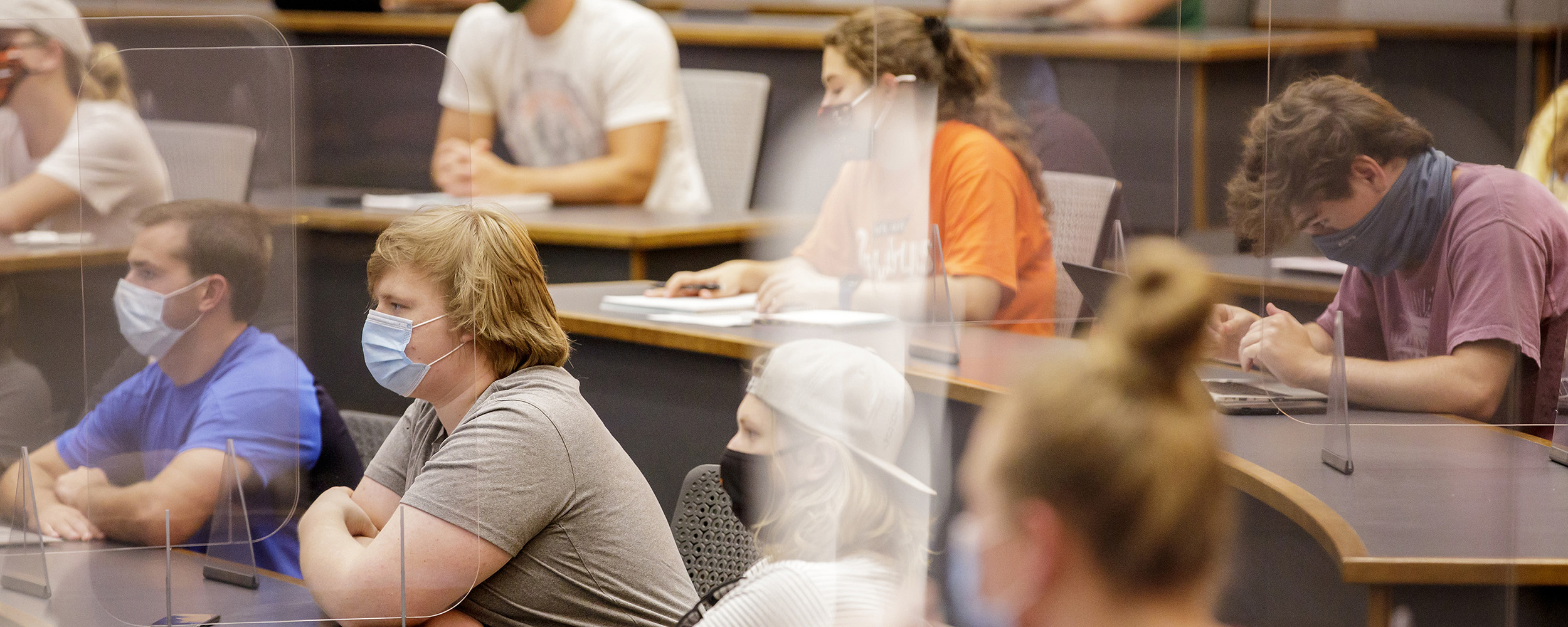 Students listening to Dr. Rick Wilson teach