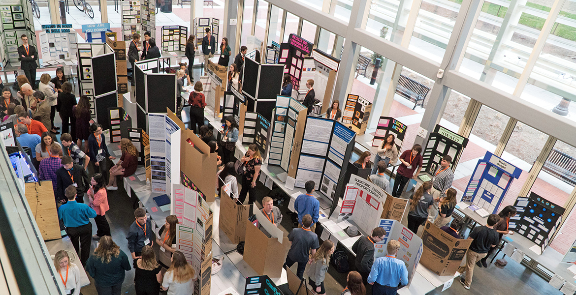 Participants at the 2019 Oklahoma State Science and Engineering Fair