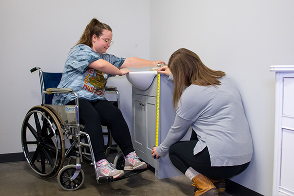 Students discover difficulties a person with disabilities may encounter and learn how to design spaces to accommodate those needs.