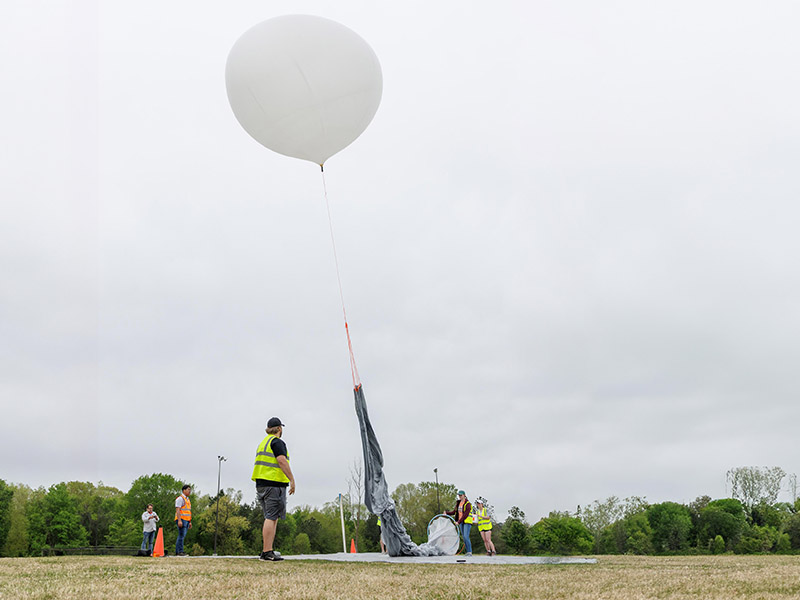 Eclipse balloon launch