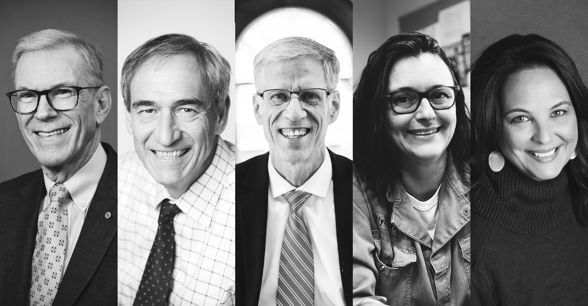 Photo of the 2023 CEAT Hall of Fame inductees, J. Stephen Ford (also the Lohmann Medal recipient), Alyssa Schilling Warner, Cara Cowan Watts, Craig Stunkel and Duane Mass