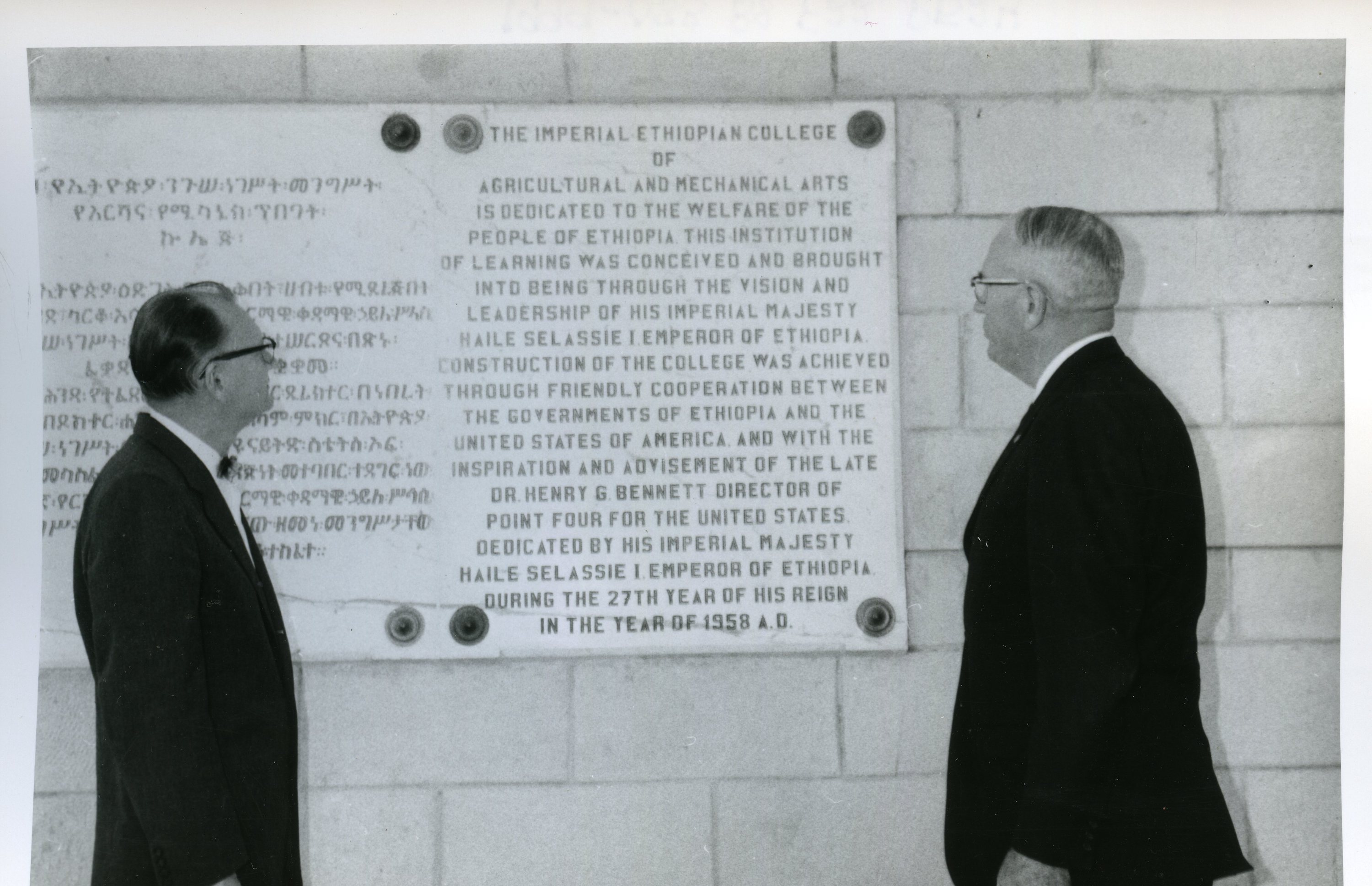 Between 1952-1968, 183 OSU staff and faculty provided services to develop a national agricultural program and agricultural college in Ethiopia. 
