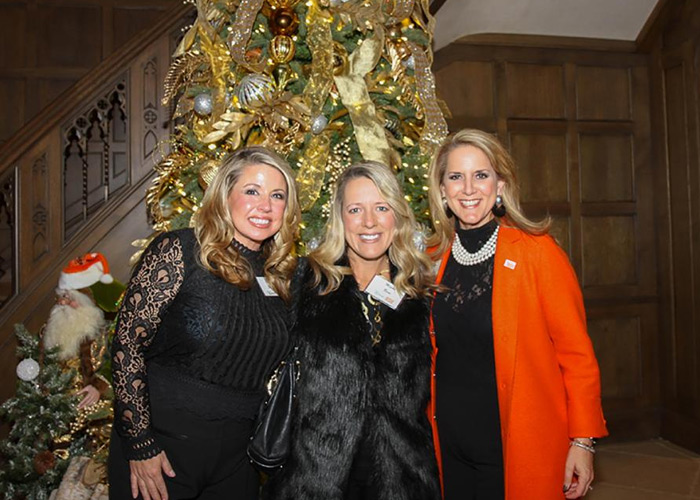 At the December 1, 2016, Dallas regional event, council member Jami Longacre, right connected with Raquel Schmitz, left, and Megan Benn.