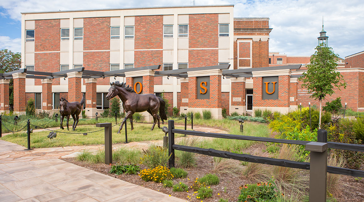 Welcome Plaza with bronze horses Proud and Immortal