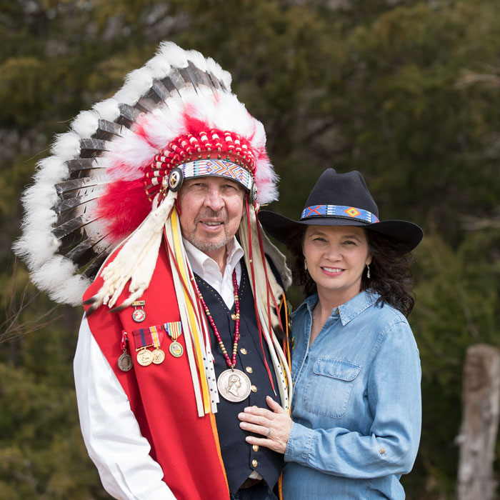 Harvey Pratt and his wife Gina