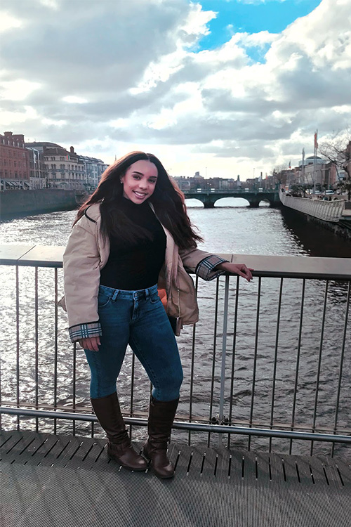 A President’s Fellows scholarship allowed senior Shariah James to have the experience of a lifetime in Ireland — visiting Belfast and Dublin.