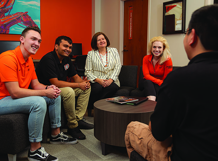 pamela fry and students