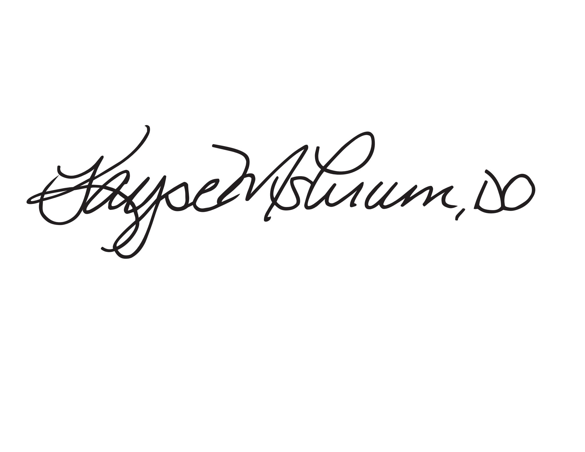 Kayse Shrum signature