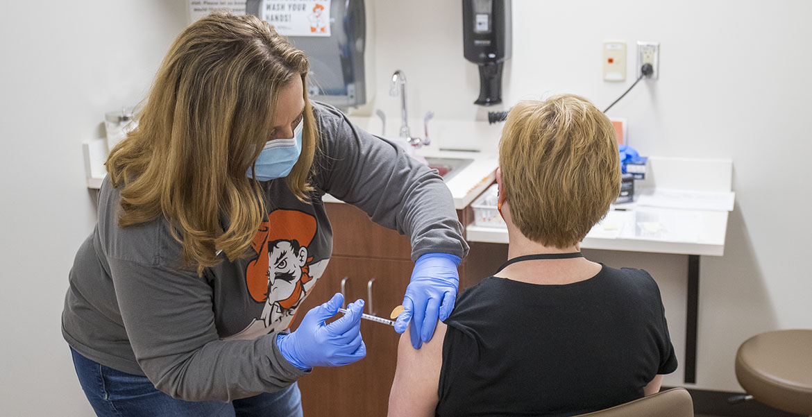 OSU is continuing its COVID-19 vaccination clinics at University Health Services.