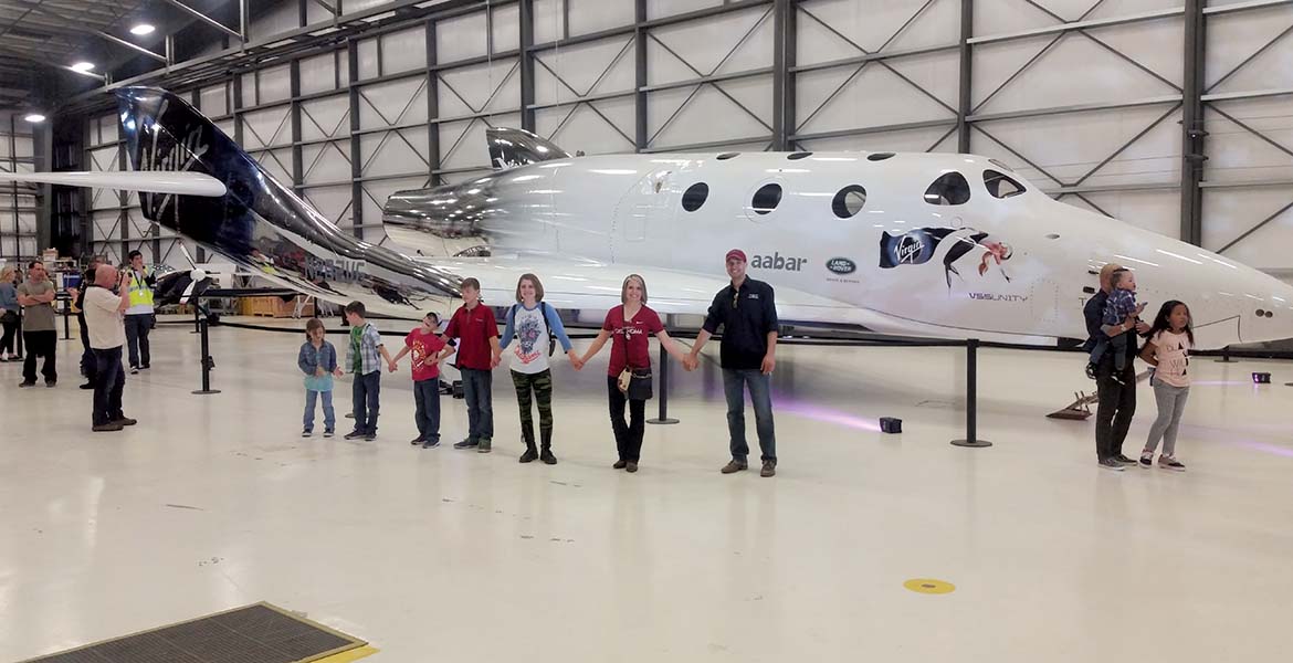 Jonathan Ritchie with his wife Sara and their kids who all made this journey with him.