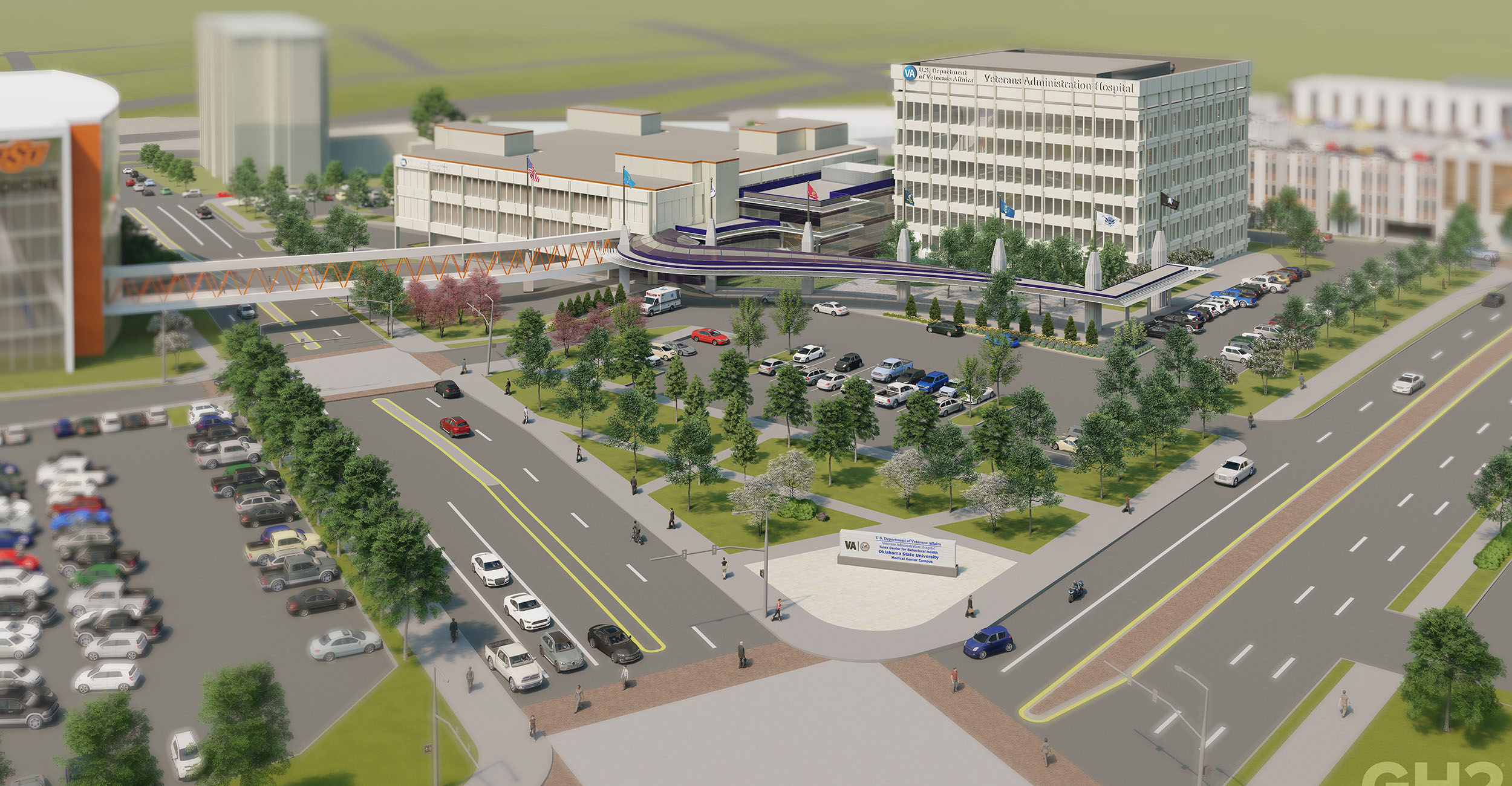 Rendering of the OSU Academic Medical District