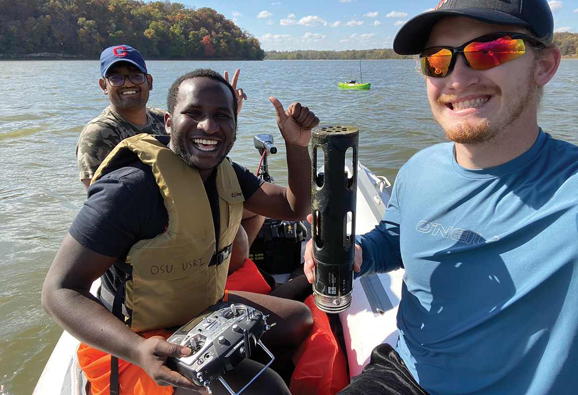 Muwanika Jdiobe and his research team testing MANUEL.