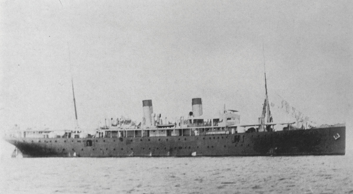 The German ship Cormoran remained in Apra Harbor for over two years until sunk by its captain with the U.S. entrance into WWI.