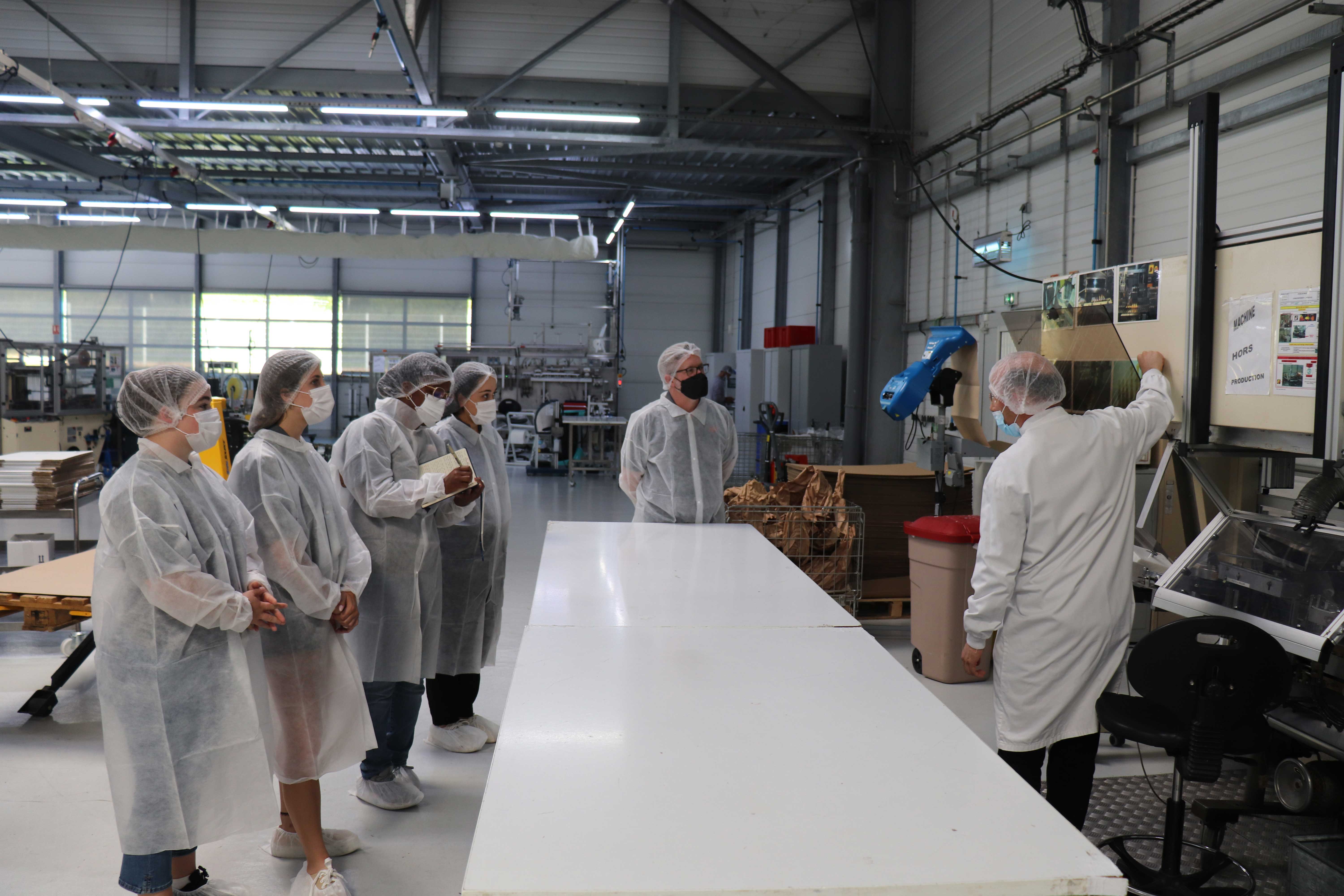 The group visits Sothys International, a luxury spa brand based in Brive, France.