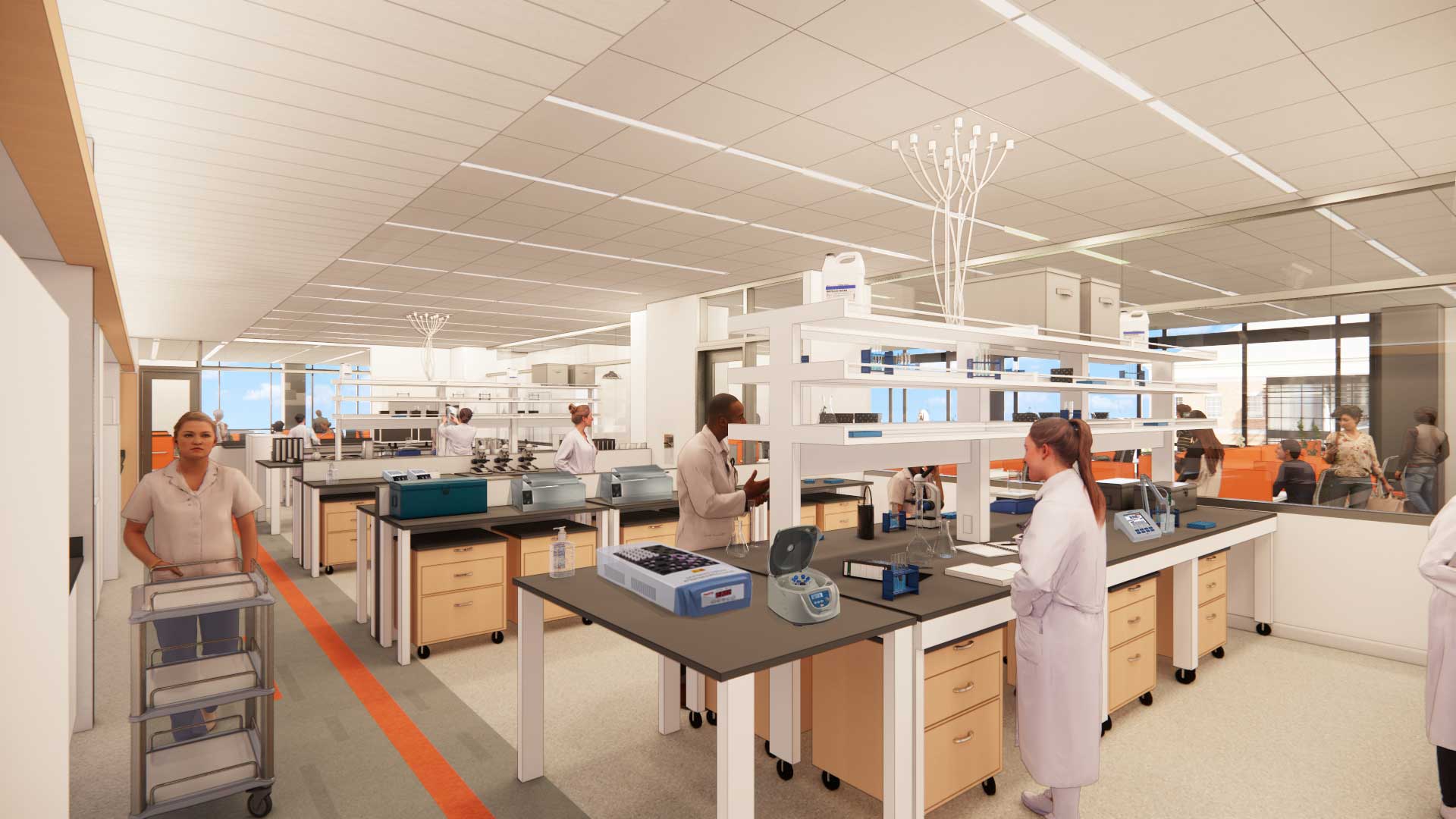 State-of-the-art research labs in the New Frontiers Agricultural Hall will allow for better collaboration with OSU Extension.