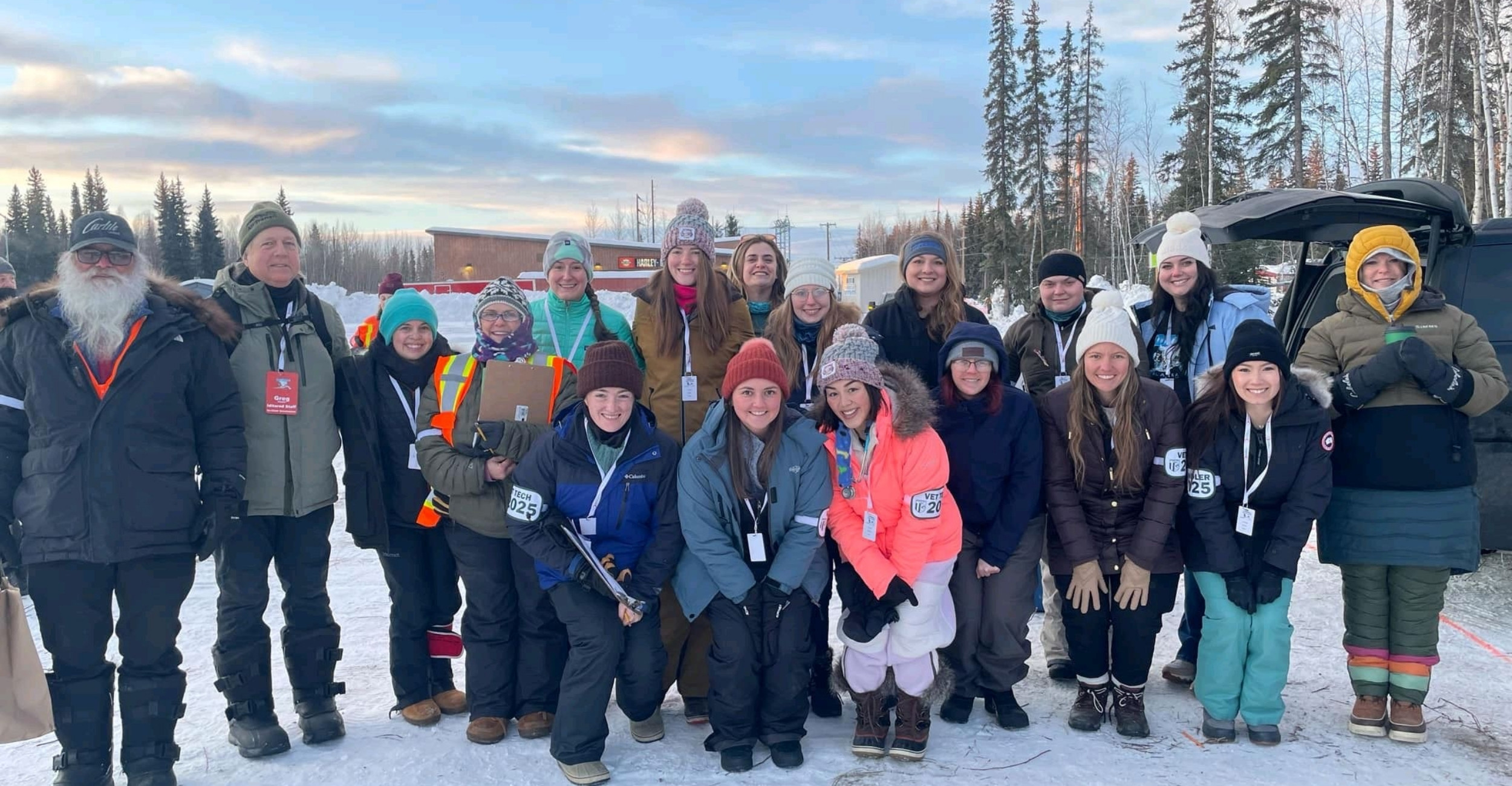 Fourth-year veterinary students attend the Iditarod in Alaska.
