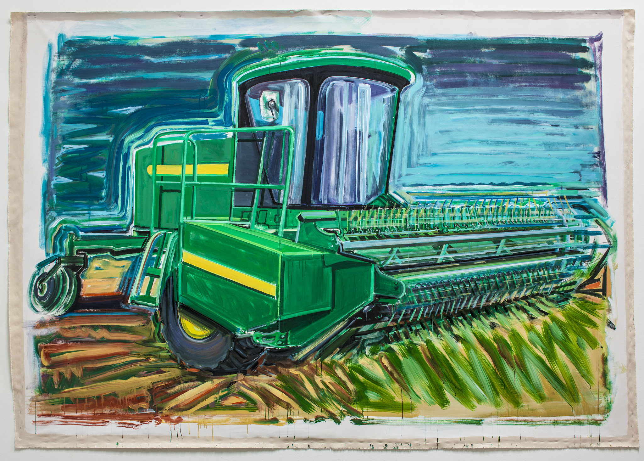 Farm machinery focus of LA artist’s paintings at OSU Museum of Art