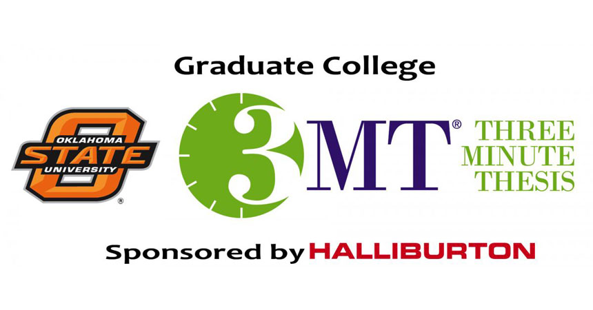 Three minute thesis sponsored by Halliburton