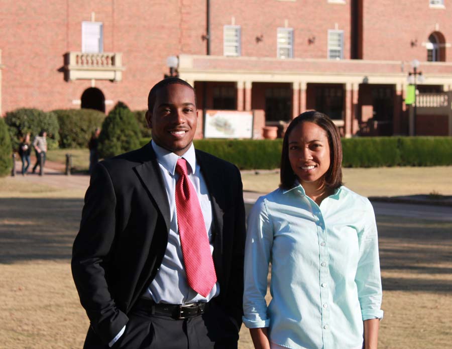Wilmon Brown III and Brandi Andrews were recipients of national achievement awards at the recent Women of Color Conference.