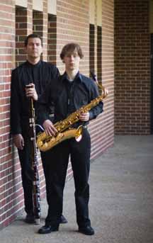 Bassoonist Javier Rodriguez and saxophonist Sean Fredenburg will bring their Post-Haste Reed Duo to Bennett Chapel on Thursday.