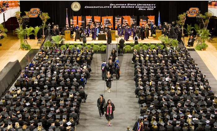 Oklahoma State University held its commencement ceremonies this weekend. Nearly 1,800 graduates were recognized during the Friday and Saturday ceremonies held in Gallagher-Iba Arena.