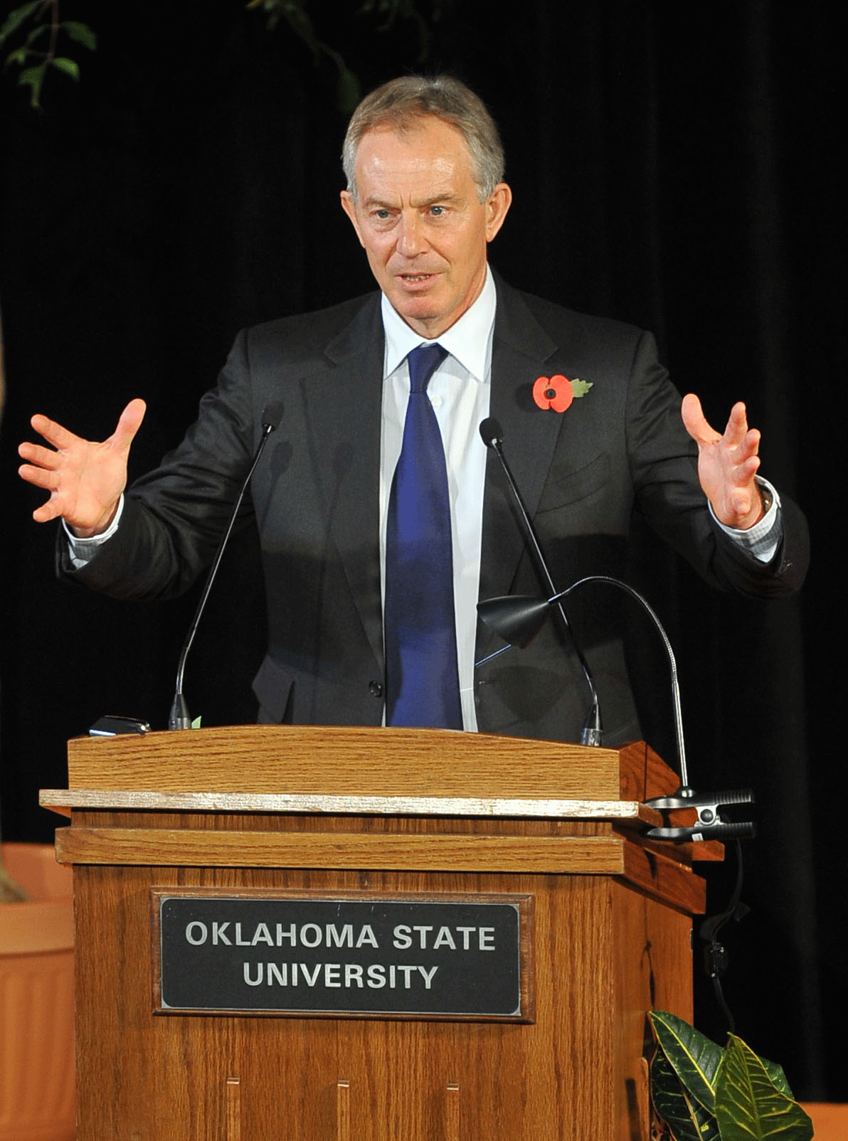 Tony Blair, former prime minister of Great Britain, spoke to crowds in Stillwater, Tulsa and Oklahoma City this week as the guest of Oklahoma State University’s Spears School of Business.