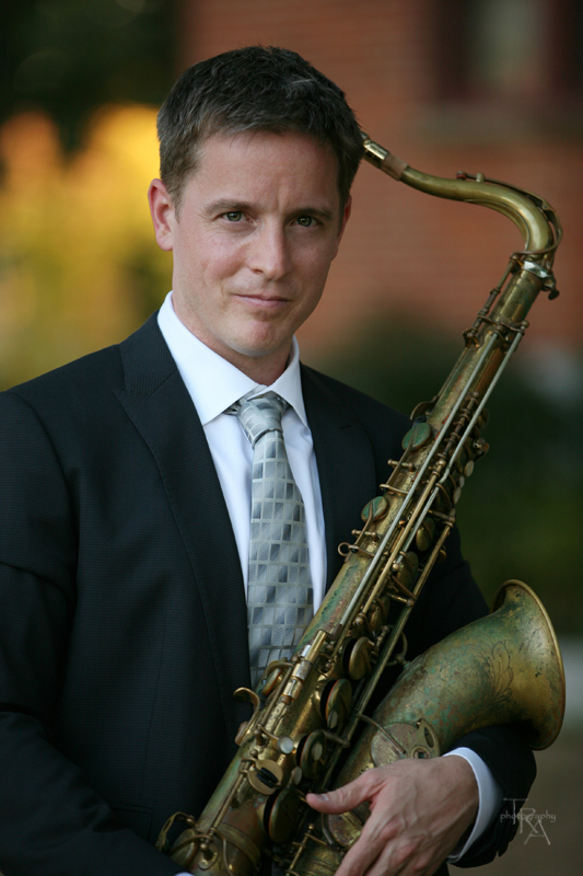 Tom Poole with tenor sax